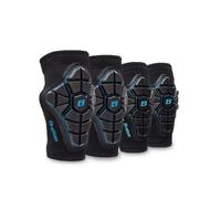 Xgdsnly 4 Piezas Rodilleras y con Guantes Cómodo Kit Protección con Guantes Reforzado Protecciones Rodilleras para Ciclismo , Azul , Niños 2-8 Años