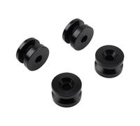 Xgdsnly 4 Piezas Trunk Bracket Bushing Pad Espaciadores Almohadilla Base de Aluminio Tratado contra Desvanecimiento Y Soporte Estable Adecuado para Motociclis, Negro