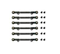 Xgdsnly 6 Piezas Tiran table Aluminio Anodizado Tiran Dirección Compatible Eje Enlace Dirección para Molistas, Coches RC 1/10, Verde Camuflaje