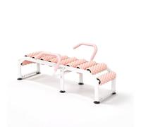 Xgdsnly Aparato Estiramiento con Rodillos Banco Estiramiento con Agarres Multifuncional para Gimnasio en Casa, Rosa