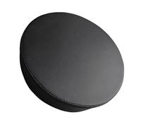 Xgdsnly Asiento de Taburete Tapizado Cojín Redondo Repuesto Desmontable con Cubierta de Cuero PU Suave Y Esponja Adecuado para Silla de Bar Peluquería SPA, Negro, Individual