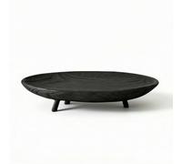 Xgdsnly Banja Ovalada Alargado Rústico para coración l Hogar, Negro, Mediano 39cm Largo X 21cm Ancho X 7cm Alto