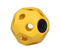 Xgdsnly Bola Dispensadora Comida Resistente Pelota Alimentación Pausada No Tóxico Alimentador para Ganado, Burros, Corral, Array, Amarillo