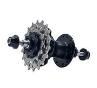 Xgdsnly Buje Trasero de Bicicleta con Piñón de 3 Velocidades Eje de Acero Cuerpo de Aleación de Aluminio de 4 Rodamientos con Soporte para Radios Adecuado, Negro, 85mm-20 Agujeros