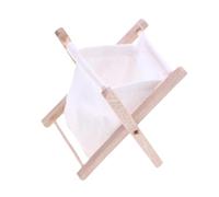 Xgdsnly Cesta de Ropa Miniatura para Casa de Muñecas Cesta Plegable de Madera para Ropa Sucia Ornamento Detallado Apta para Suministros de Regalo Decoración, Color sólido