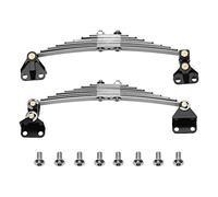 Xgdsnly Conjunto Delantero de Ballestas Metálicas, Amortiguadores, Fijaciones Desmontables para Eje Delantero, Compatible con RC 1/14, Apto para Modelos de Ca, suspensiones sin Motor