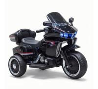 Xgdsnly Elécca Infantil Vehículo para Montar Estable cicleta Elécca para Exteriores, Parque, Negro, Doble Tracción 12V 7A, Pintura Al Horno, Control Remoto, Asiento De Cuero