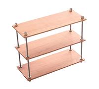 Xgdsnly Estantería en Miniatura, Estante para Casa de Muñecas, Organizador de Decoración para Maquetas de Juguetes, Estantería de Simulación Hecha de Madera C, 3 Niveles de Largo