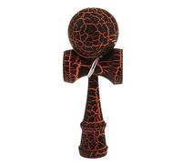 Xgdsnly Este Juguete de Madera con Pelota Y Cuerda Fomenta La Coordinación, El, El Equilibrio Y La Concentración. Fabricado en Madera Resistente, Es IDE, Negro Y Naranja