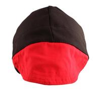 Xgdsnly Gorra de Soldadura con Cubierta Facial Ajustable Material Flame Retardante Y Resistente Al Desgaste Adecuada para Uso Profesional en Ambientes, Negro Y Rojo