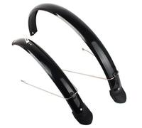 Xgdsnly Guardabarros con Varillas Soporte, 27.5 Pulgadas, 27.5 Pulgadas, Cobertura Completa, Color Negro Brillante