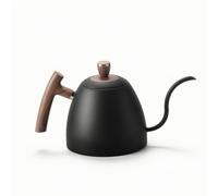 Xgdsnly Hervidor Café con Tobera Estrecha Vertido Preciso Tetera Cuello Cisne sin Salpicaduras Menaje para Baristas, Array, Negro, Estándar