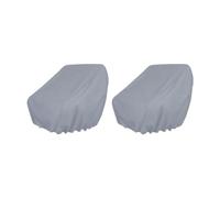 Xgdsnly Juego de 2 Fundas Impermeables para Asientos de Barco, Fundas Protectoras, Fundas para Sillas de, Tela Oxford, Fáciles de Limpiar, para, Gris