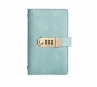 Xgdsnly Libro de Dinero con de Contraseña Cuaderno Organizador Carpeta Billetero con Fundas PP Transparentes y Gran Capacidad para Adecuado para Ahorro, Azul Lago