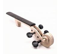 Xgdsnly Mástil Violín con Diapasón Oscura Semiacabado Profesional para Luthiers, 3/4, Cabeza De Violín 3/4 Con Clavijas Y Diapasón Instalados