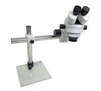 Xgdsnly Microscopio Estereoscópico Óptico con Cabezal Binocular Aumentos 7X-45x Oculares WF10X Lente Auxiliar 0.5X Distancia de Trabajo Amplia 165mm Soporte