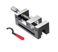 Xgdsnly Morsa Manual Acero Inoxidable | Resistente Al Óxido, Robusto, Morsa para Máquina Herramienta con Llave Ajuste, Fresado, 7 Pulgadas
