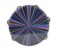 Xgdsnly Panreta con Doble Hilera Ligero Panreta Mano Sonido Brillante Tamborín para Niños, Actuaciones, Rayo Deslumbrante