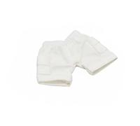 Xgdsnly Pantalones Cortos para Muñeca BJD 1/12 Shorts Pantalón Bermudas con Bolsillos Funcionales y Cintura Elástica Apariencia Realista en Denim Adecuados , Blanco , Shorts