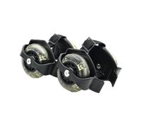 Xgdsnly Patines con Ruedas Dobles Ajustables, Patines Infantiles con Luces, Correas Elásticas, PVC Resistente para Clubes, Halloween, Navidad, Negro