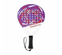 Xgdsnly Raqueta de Entrenamiento de Tenis Paleta de Práctica Raqueta de Pádel Pala Deportiva con Zona de Grande Material EVA Swing Adecuada para Principiantes, Blanco, Morado Y Rojo