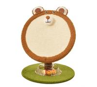 Xgdsnly Rascador Sisal Autoportante Juguete para Gatos Protege Muebles Torre Rascadora con Cuevas, Marrón, Rascador De Panda Pequeño