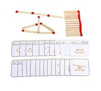 Xgdsnly Rompecabezas de Cerillas de Madera, Juguete Educativo para El Desarrollo del Coeficiente, Ideal para Los Más Pequeños.