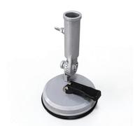 Xgdsnly Soporte Asta con Ventosa Resistente Base para Conductores, Viajeros, Conmemoraciones, 125mm X 165mm, Ventosa De Aleación De Aluminio para Mástil De Bandera Giratoria, 45 Grados