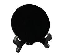 Xgdsnly Soporte Decorativo para Espejo de Cristal con Base, Pulida a Mano, para Oficina, Espacio de Meditación, Prácticas Espirituales Y Decora, Diámetro 18cm