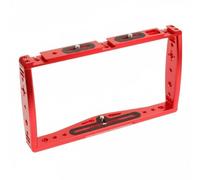 Xgdsnly Soporte para Cámara Jaula de Vlog Montura para Acción Bastidor Compacto Compatible con Teléfonos Cámaras Compactas y sin, Rojo, Marco