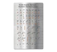 Xgdsnly Tablero Braille para La Enseñanza del Alfabeto Inglés con Características Texturizadas