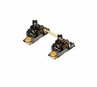 Xgdsnly Teclado Mecánico Estabilizador de PCB Atornillado Kit Completo Conjunto Accesorio Piezas Mecanismo Elástico Que Evita Traqueteos con PTFE y Alambre, Transparent Black, Hand Lubed