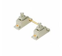 Xgdsnly Teclado Mecánico Estabilizador de PCB Atornillado Kit Completo Conjunto Accesorio Piezas Mecanismo Elástico Que Evita Traqueteos con PTFE y Alambre, Creamy White, Not Lubed
