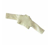 Xgdsnly Top para Muñeca Conjunto de Ropa Camiseta Blusa de Tela Cómoda Fácil de Vestir Favorece la Creatividad Adecuado para Juego de Roles Coleccionistas Exhibición en Estantería , Yellow