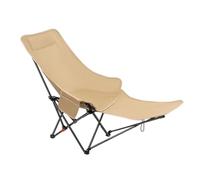 Xgdsnly Tumbona Plegable con Reposacabezas Portátil Tumbona Camping Ajustable Silla con Reposacabezas para Campistas, Viajeros, Jardín, Terraza, Caqui