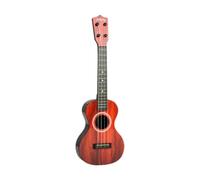 Xgdsnly Ukelele Infantil, Instrumento Musical Educativo, Guitarra de Cuerdas de PP Ligera Que Promueve El Desarrollo Sensorial, Ideal para Aprender Música, Rojo