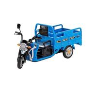 XGFFBAGB 1:12 para Camión De Reparto De Carga De Tres Ruedas, Coche De Juguete Extraíble, Modelo De Aleación De Tres Ruedas, Regalo De Colección De Juguetes(BLU,with Box)