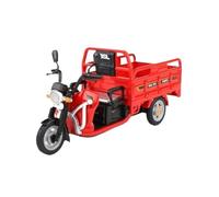 XGFFBAGB 1:12 para Camión De Reparto De Carga De Tres Ruedas, Coche De Juguete Extraíble, Modelo De Aleación De Tres Ruedas, Regalo De Colección De Juguetes(Rosso,No Box)