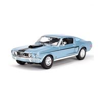 XGFFBAGB 1:18 Mustang GT - Coche Deportivo Estático De Fundición A Presión, Modelo Coleccionable, Juguetes(BLU,No Box)