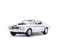 XGFFBAGB 1:18 Mustang GT - Coche Deportivo Estático De Fundición A Presión, Modelo Coleccionable, Juguetes(White,with Box)