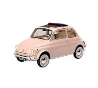 XGFFBAGB 1:18 para Fiat 500L 1968, Edición Coleccionable con Puerta Cerrada, Juguete En Miniatura Moldeado A Presión De Metal para Regalo(Pink,with Box)