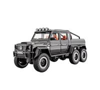 XGFFBAGB 1:18 para G63 6X6 Todoterreno SUV Aleación Metal Diecast Coche Modelo Sonido Y Luz Coleccionables Regalo(Black,No Box)