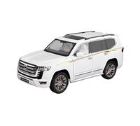 XGFFBAGB 1:18 para Land Cruiser LC300 SUV Aleación De Coche Diecast Modelo Sonido Luz Juguete Decoración del Hogar Adornos Colección Regalo Juguete(White B,with Box)