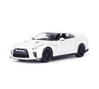 XGFFBAGB 1:24 2017 para GT-R Sports Car Static Diecast Vehículos Coleccionables Modelo Juguetes(White,with Box)