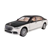 XGFFBAGB 1:24 Maybach S680 - Aleación Fundida A Presión, Amortiguadores De Metal, Modelo De Coche De Juguete(Black White,No Box)