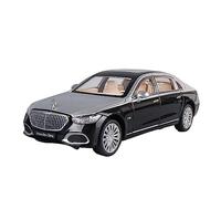 XGFFBAGB 1:24 Maybach S680 - Aleación Fundida A Presión, Amortiguadores De Metal, Modelo De Coche De Juguete(Silver Black,No Box)