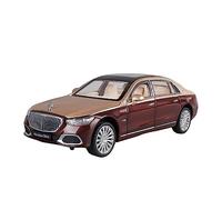 XGFFBAGB 1:24 Maybach S680 - Aleación Fundida A Presión, Amortiguadores De Metal, Modelo De Coche De Juguete(Gold Red,with Box)