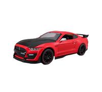 XGFFBAGB 1:24 Mustang GT Viper Shelby GT500 - Coche Deportivo De Aleación, Modelo De Metal Fundido A Presión, Juguete De Regalo(Rosso,with Box)