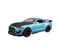 XGFFBAGB 1:24 Mustang GT Viper Shelby GT500 - Coche Deportivo De Aleación, Modelo De Metal Fundido A Presión, Juguete De Regalo(BLU,No Box)