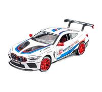 XGFFBAGB 1:24 para 3.0CSL/HommageR/M4/M6/Z4, Modelo De Aleación, Fundición De Metal, Sonido Y Luz, Coche De Juguete(White K,No Box)